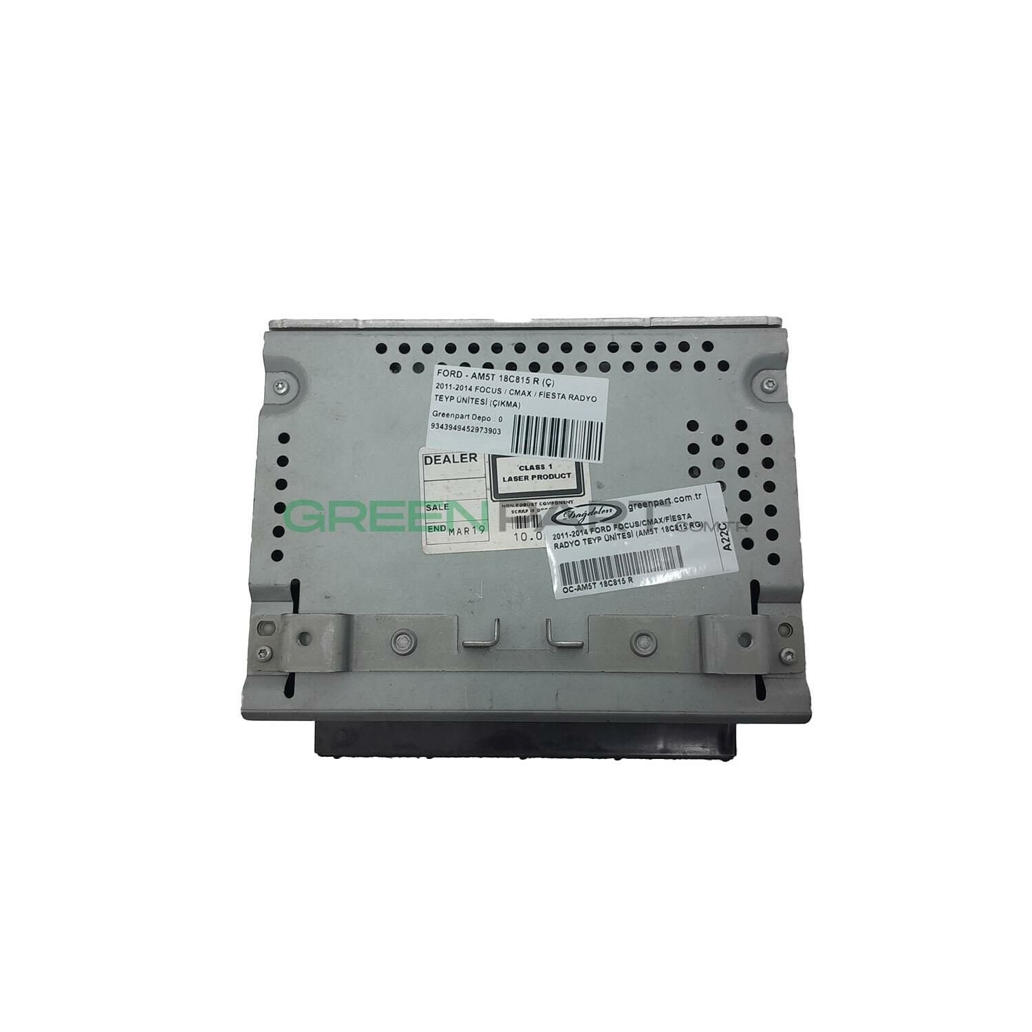 2011-2014 FORD FOCUS/CMAX/FİESTA RADYO TEYP ÜNİTESİ (AM5T 18C815 RG)
