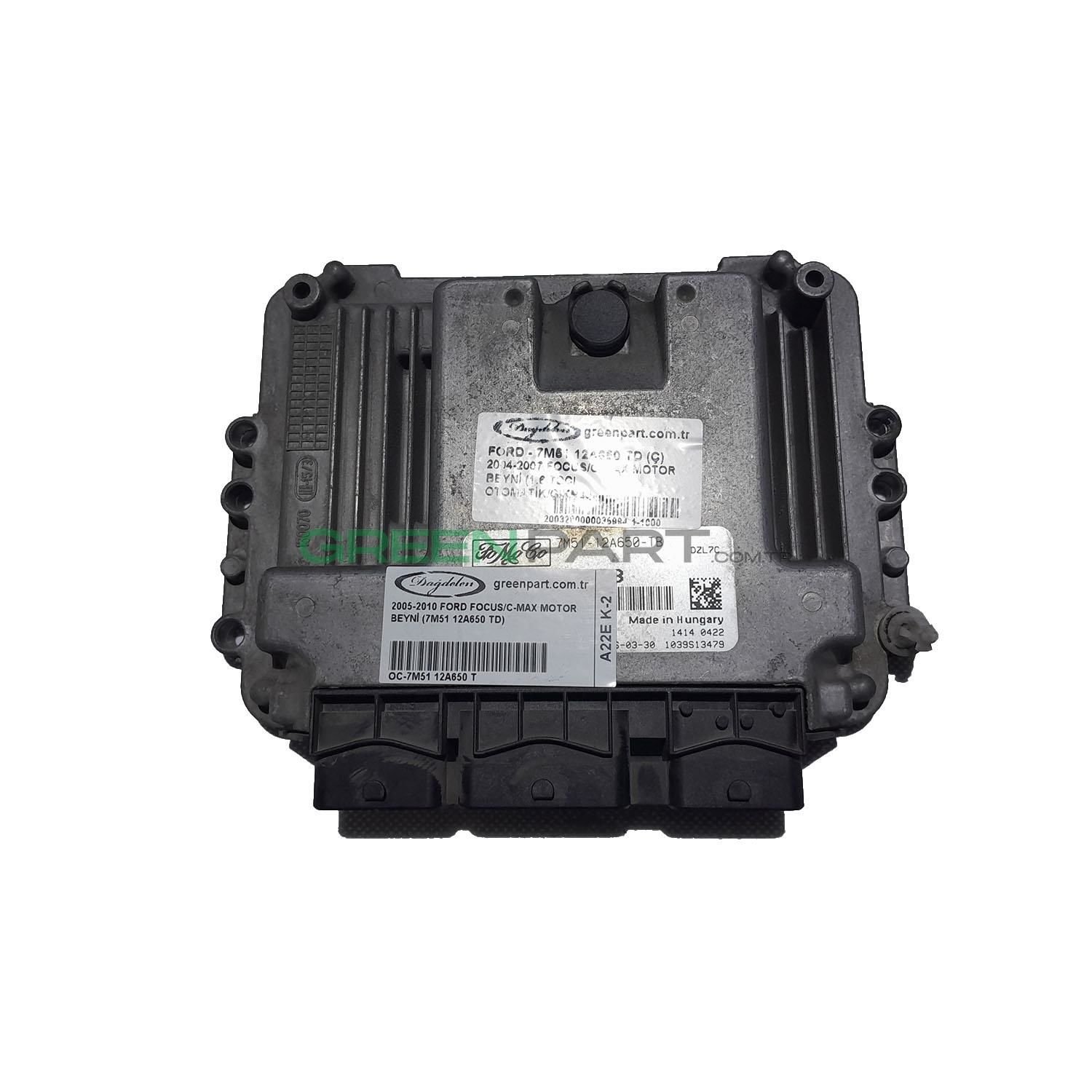 2005-2010 FORD FOCUS/C-MAX MOTOR BEYNİ (7M51 12A650 TD)