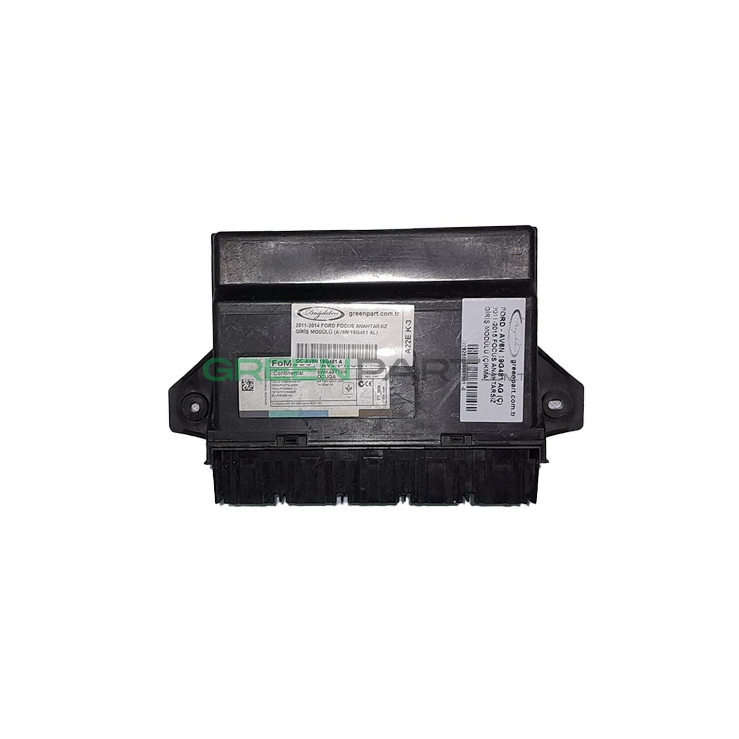 2011-2014 FORD FOCUS ANAHTARSIZ GİRİŞ MODÜLÜ (AV6N 19G481 AL)
