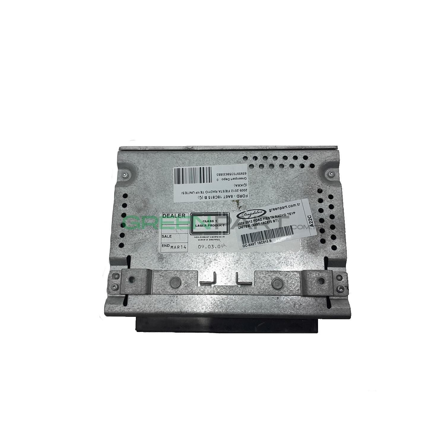 2009-2012 Ford Fiesta Radyo Teyp Ünitesi (8A6T 18C815 Bt)