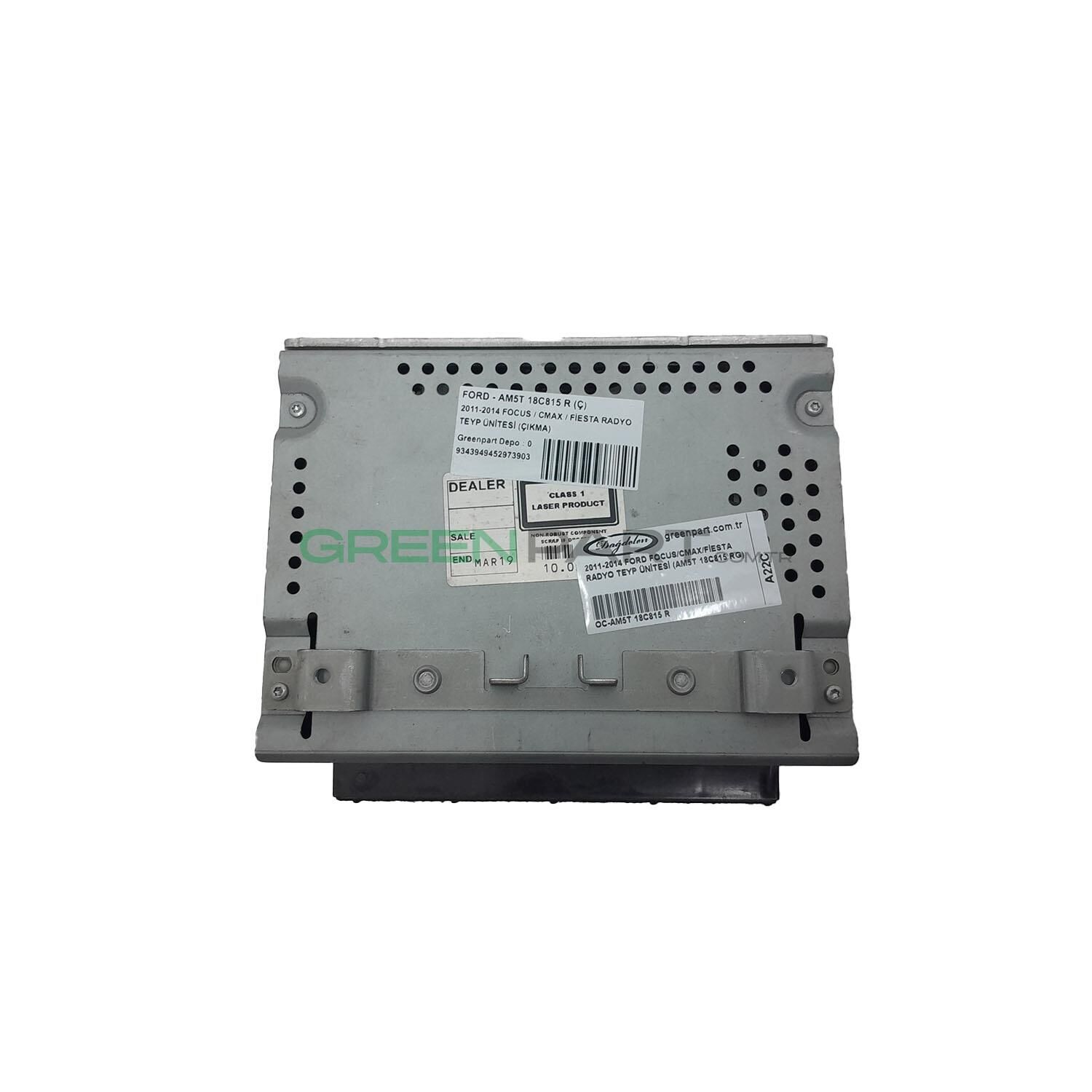 2011-2014 Ford Focus/Cmax/Fiesta Radyo Teyp Ünitesi (Am5T 18C815 Rg)