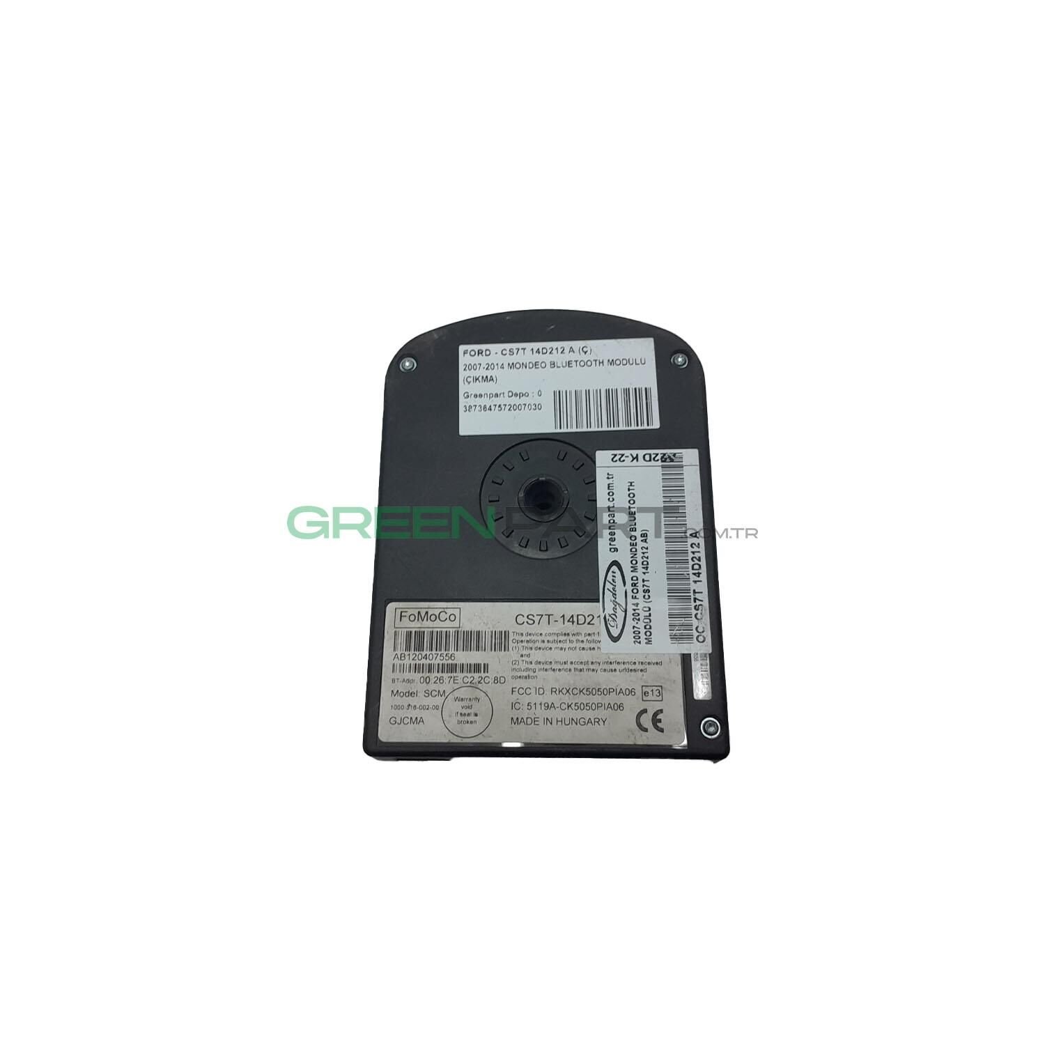 2007-2014 Ford Mondeo Bluetooth Modülü (Cs7T 14D212 Ab)