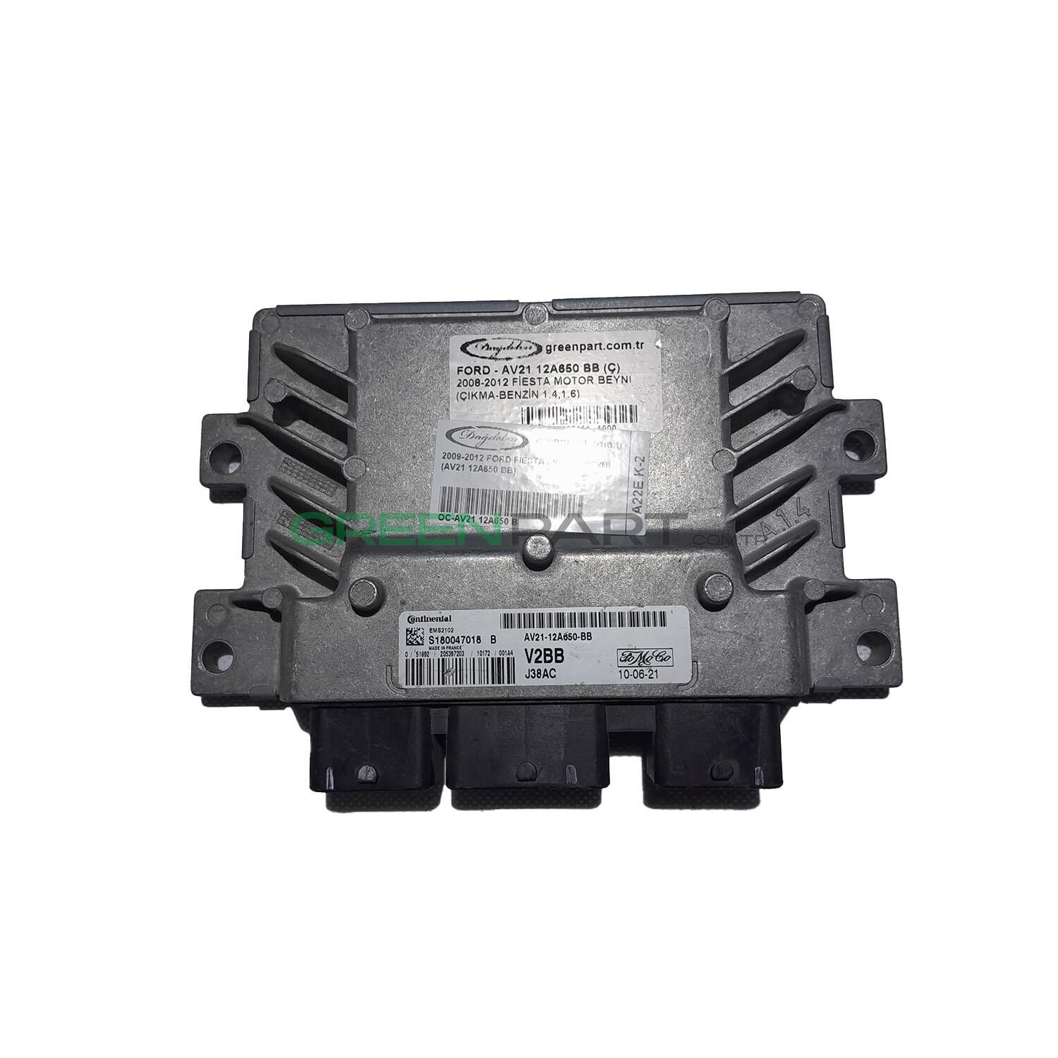 2009-2012 Ford Fiesta Motor Beyni (Av21 12A650 Bb)