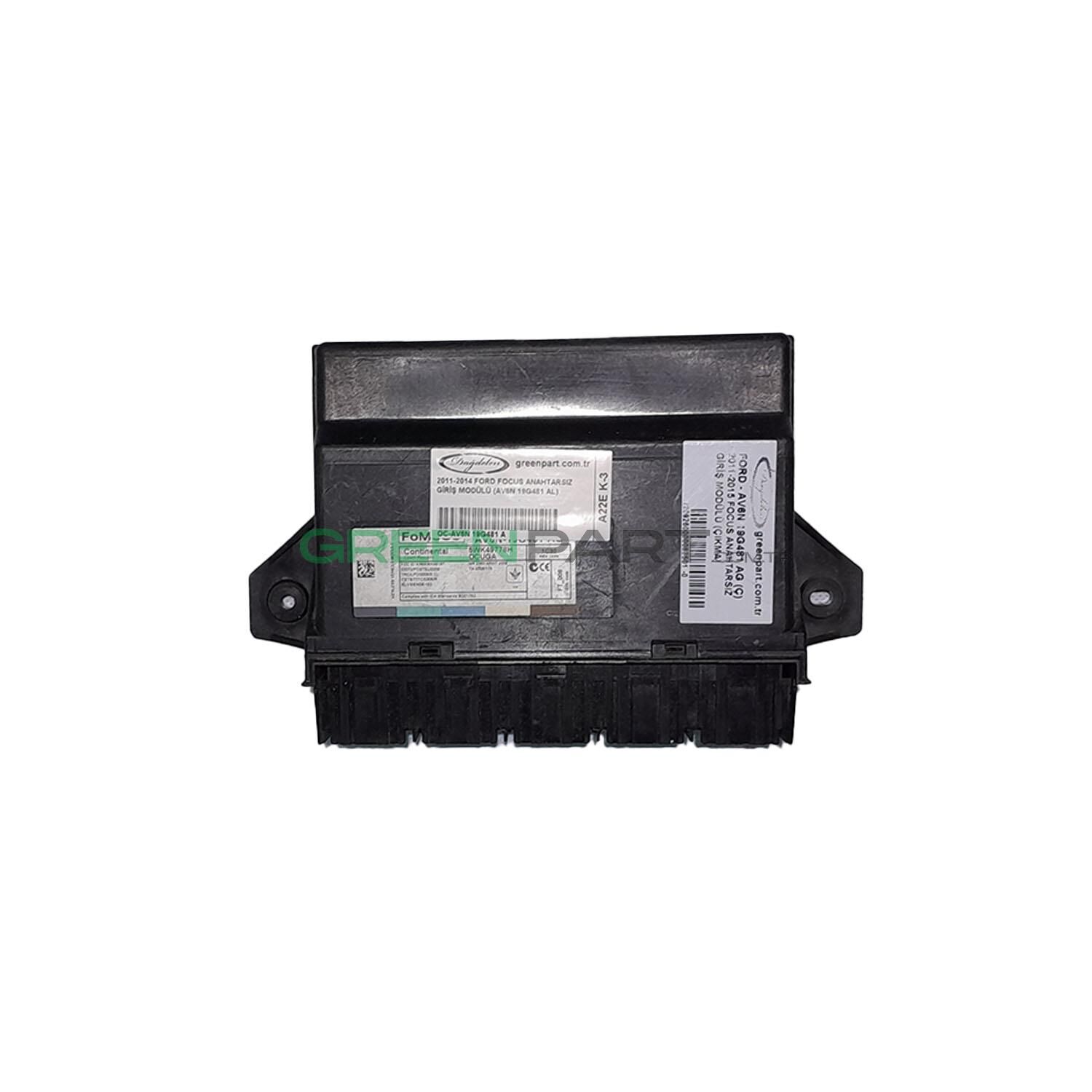 2011-2014 Ford Focus Anahtarsız Giriş Modülü (Av6N 19G481 Al)