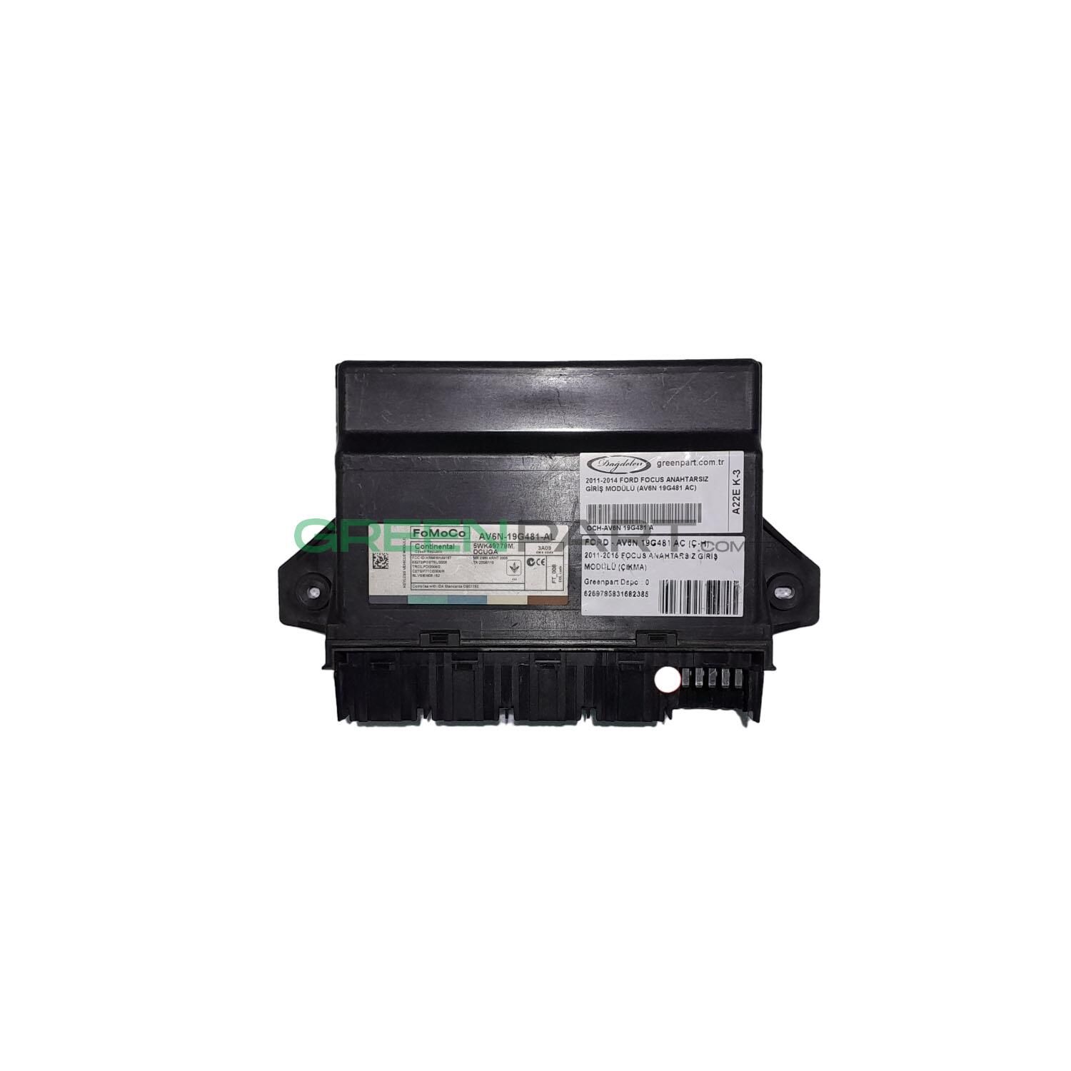 2011-2014 Ford Focus Anahtarsız Giriş Modülü (Av6N 19G481 Ac)