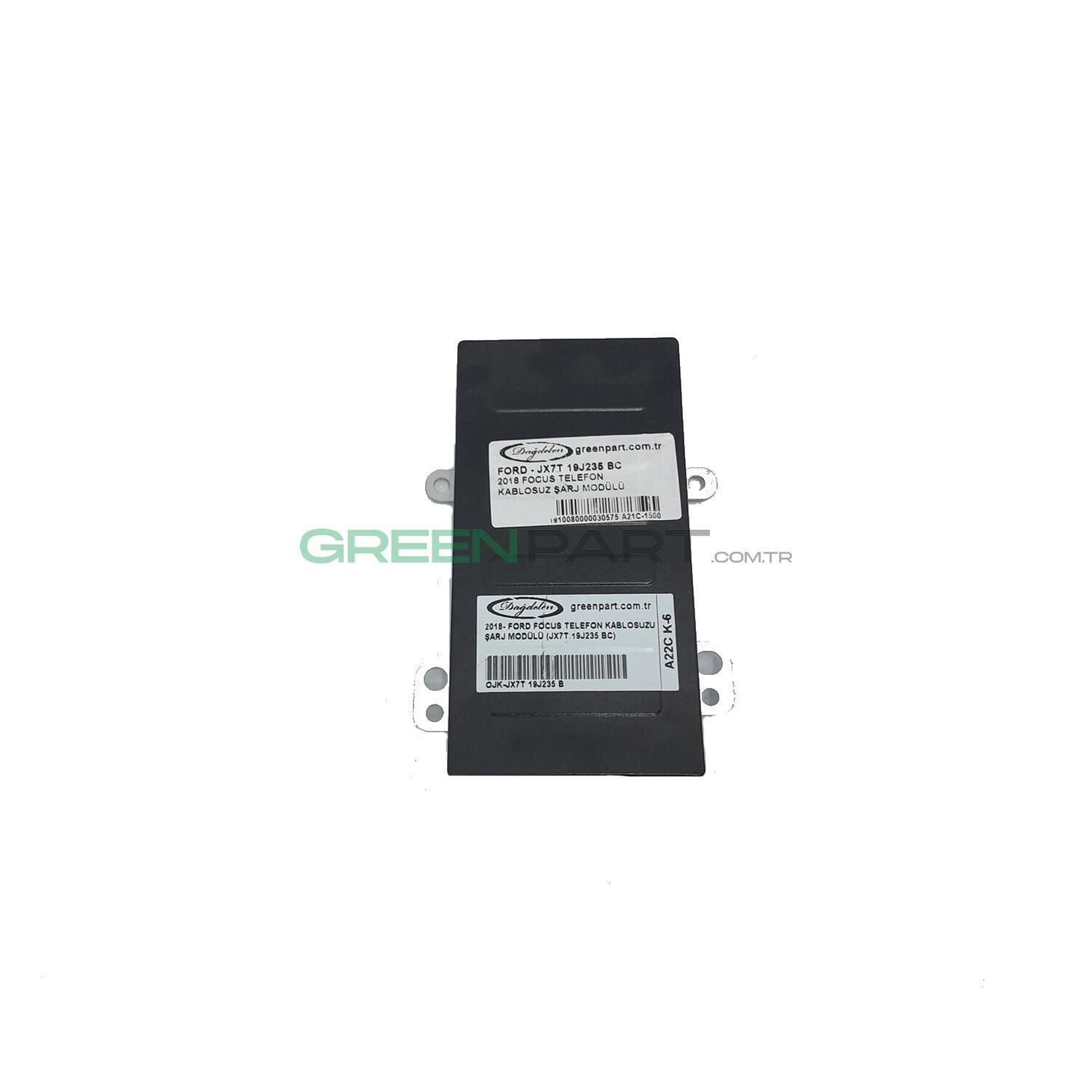 2018- Ford Focus Telefon Kablosuzu Şarj Modülü (Jx7T 19J235 Bc)